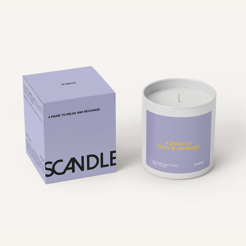 'A Pause to Relax & Recharge' Scented Candle