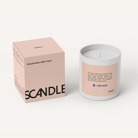 'Chilled Music, Great Talks' Handcrafted Scented Candle