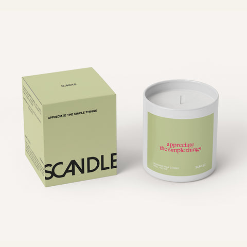 'Appreciate The Simple Things' Handcrafted Scented Candle